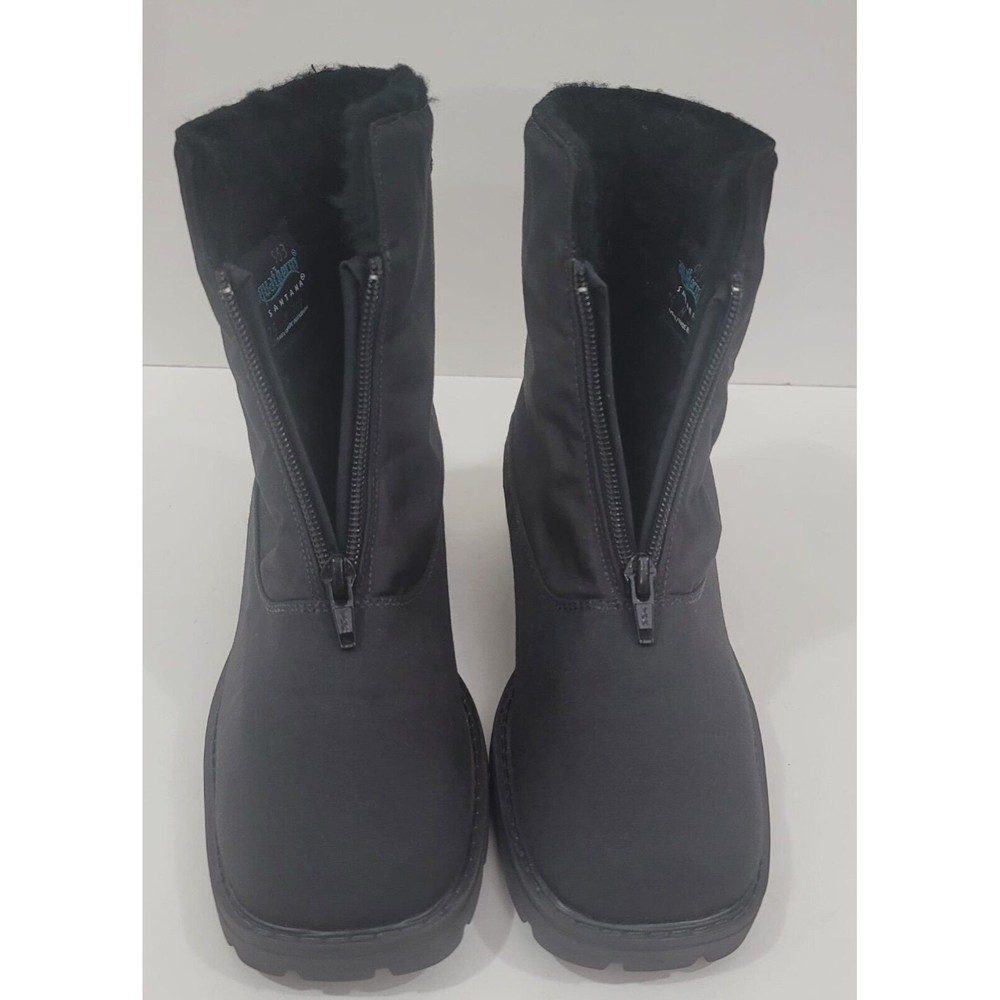 Aquatherm by Santana Canada Black Winter Water Resistant Boot Faux Fur Size 7.5M